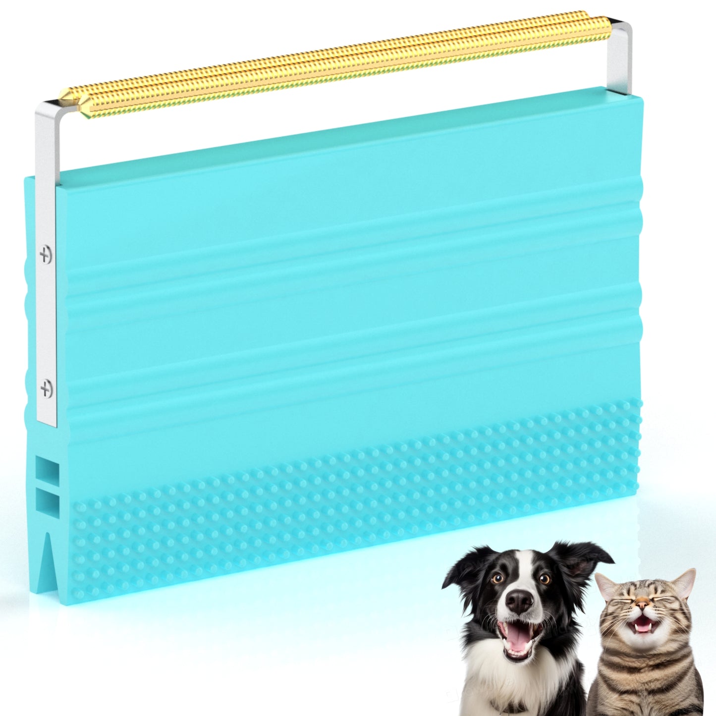 SAMFAT Pet Hair Removal Tool - Dog Hair Remover for Carpets, Couch, Car Interior, Dog Bed, Cat Mats, Reusable Cleaning Lint Brushes, Portable Carpet Scraper